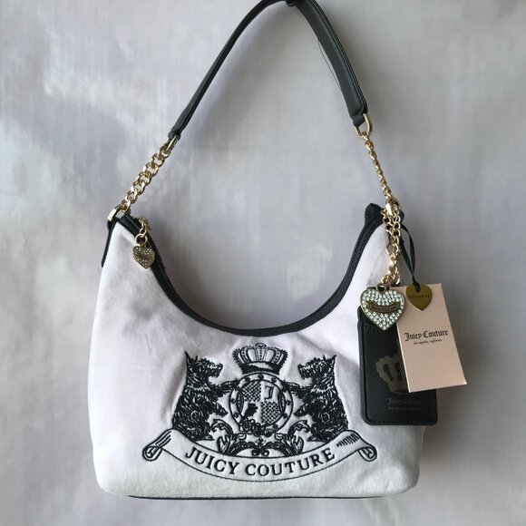 Juicy Couture Classic Scottie Dogs Hobo Bag Chiffon Pink NWT - Picture 10 of 11